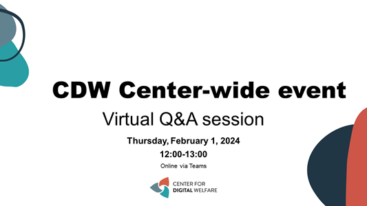 Virtual Q&A event image, black text on white background