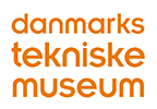 logo danmarks tekniske museum orange font